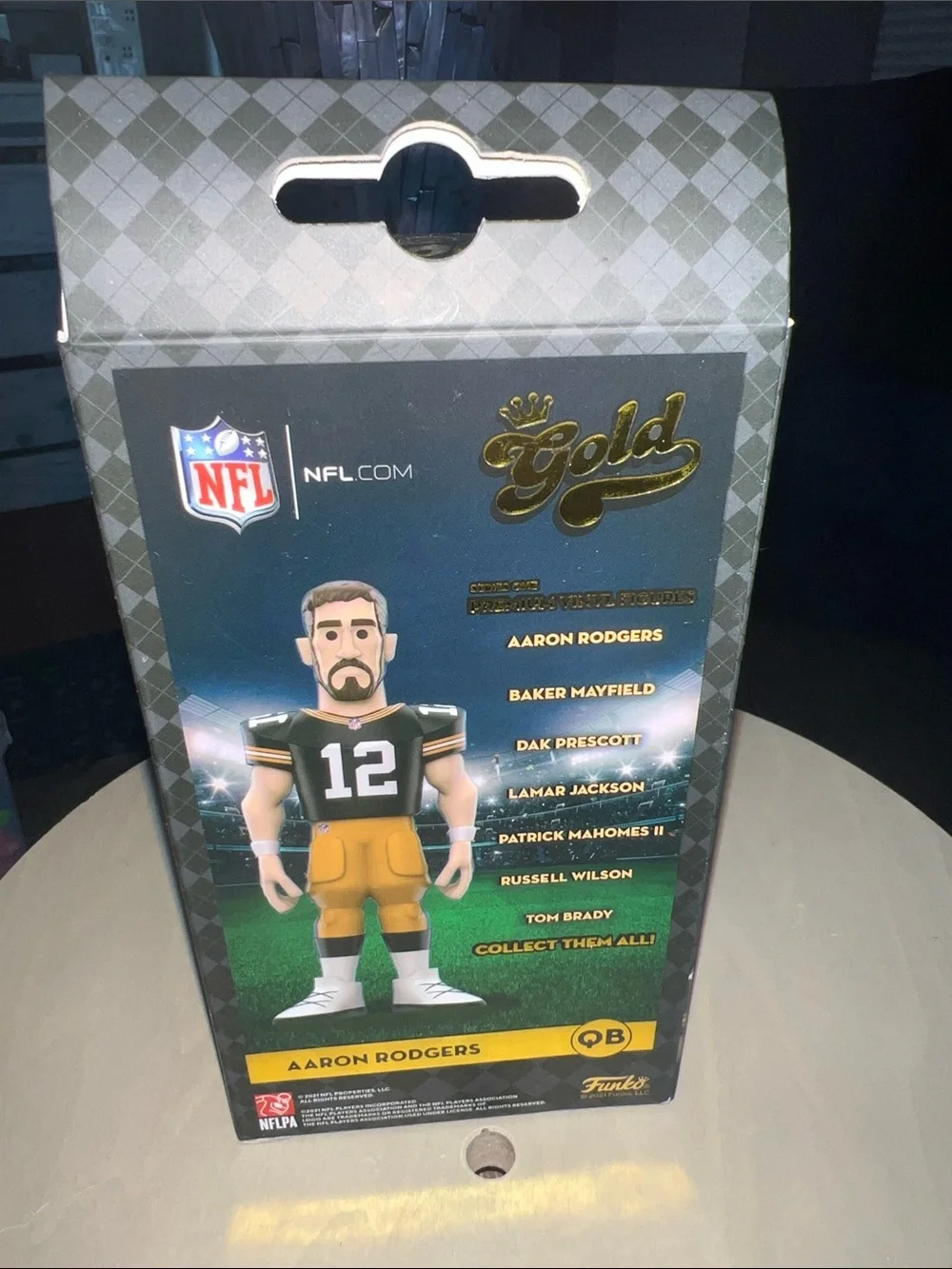 Aaron Rodgers Funko Gold – CHASE Edition – NFL Premium Vinyl – BNIB
